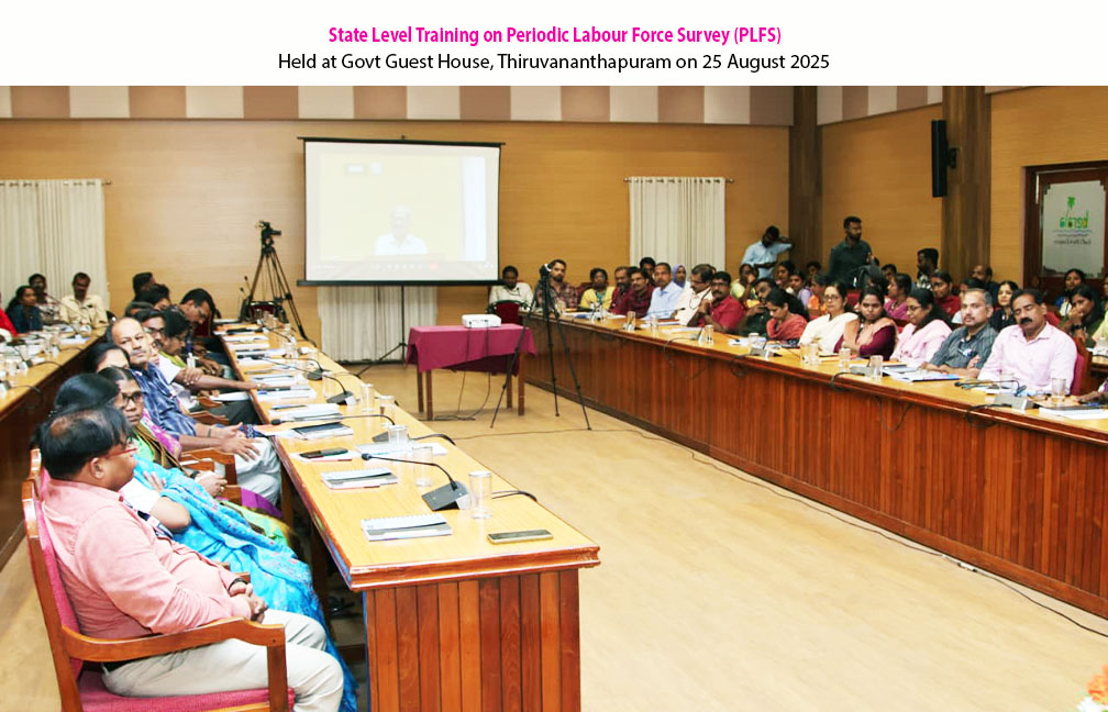 State Level Training Programme on PLFS and ASUSE held at Government Guest House on 25-08-2025.