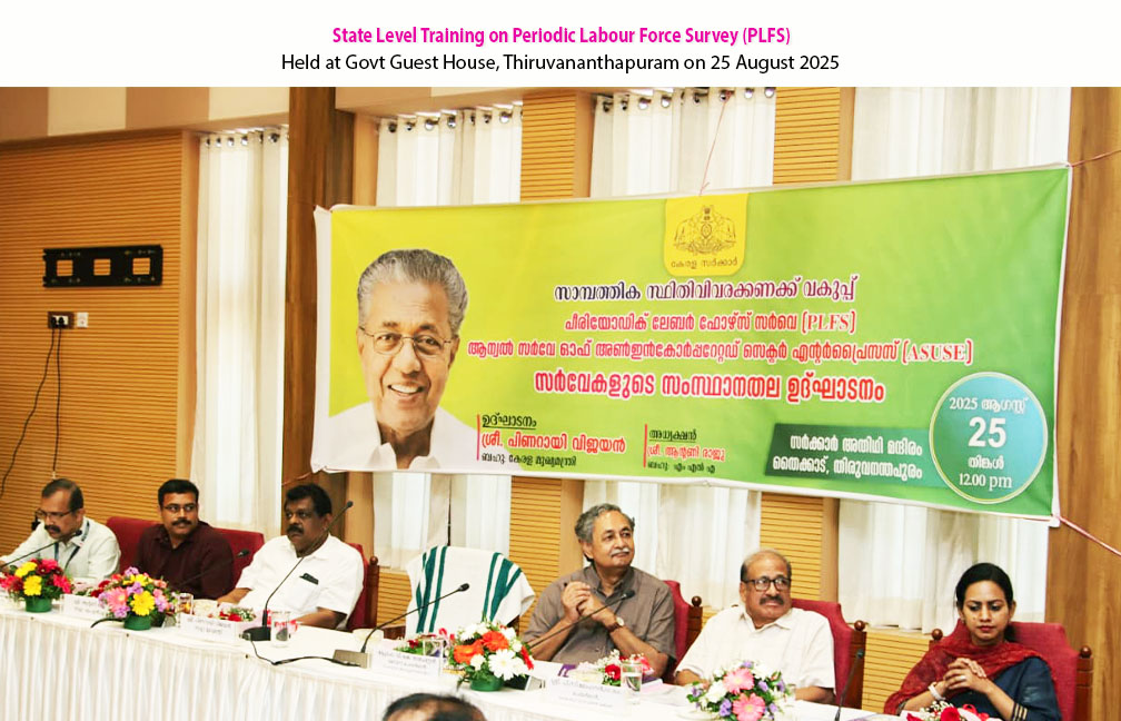 State Level Training Programme on PLFS and ASUSE held at Government Guest House on 25-08-2025.