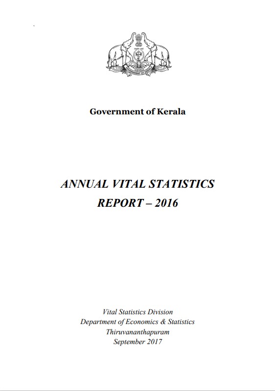 Annual Vital Statistics Report 2016