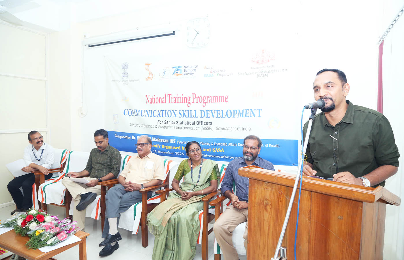 Inaugural session of Training for SSO of MoSPI held at SASA on 10 Nov 2025. Talk by Dr. Anup Nair Resource Person..
