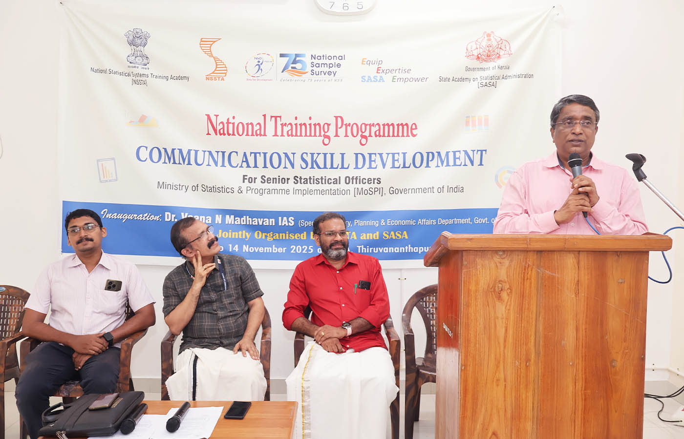 Valedictory function of Training on Communication Skill Development held at SASA on 14-11-2025.