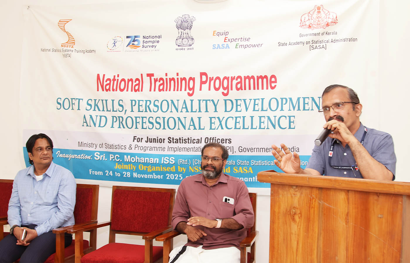 Valedictory function of National Training on Soft Skills for JSO cadre officers of MoSPI held on 28 Nov 2025.