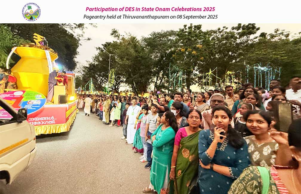 Participation of DES in Onam Pageantry held at Thiruvananthapuram on 08-09-2025.