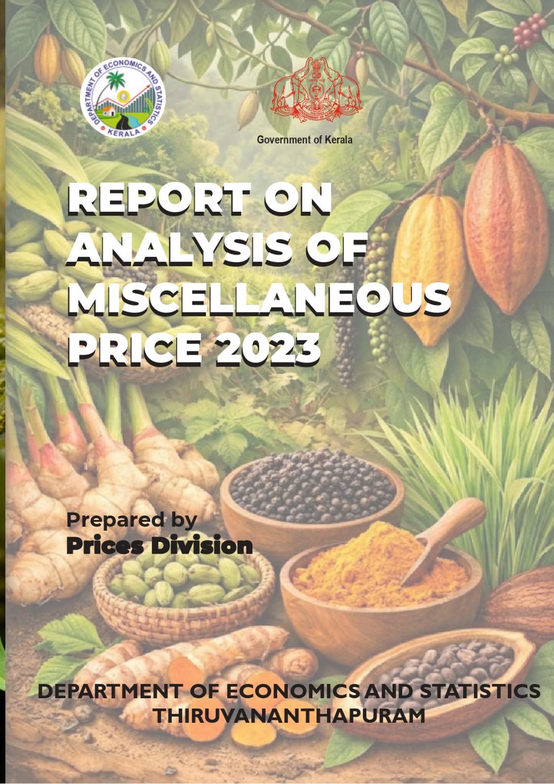 REPORT ON ANALYSIS OF MISCELLANEOUS PRICES-2023