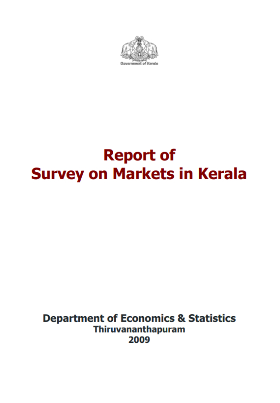 Report of Survey on Markets in Kerala
