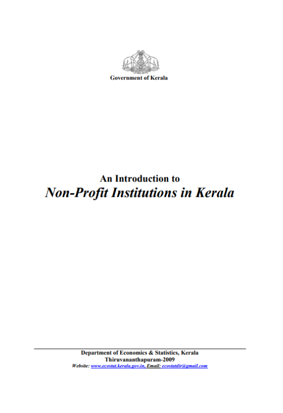 An introduction to Non Profit Institutions in Kerala