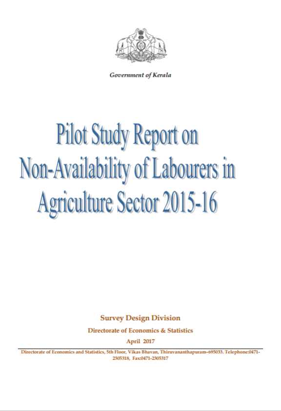 Pilot Study Report on Non-Availability of Labourers in Agriculture Sector 2015-16