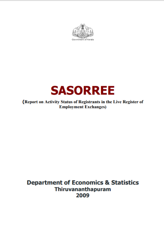 Report on Activity Status of Registrants in the Live register of Employment Exchanges (SASORREE)